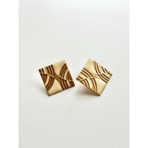 Vintage 80's Unsigned White Silver Rhinestone Enamel Dangle Drop Earrings - Picture 4 of 8